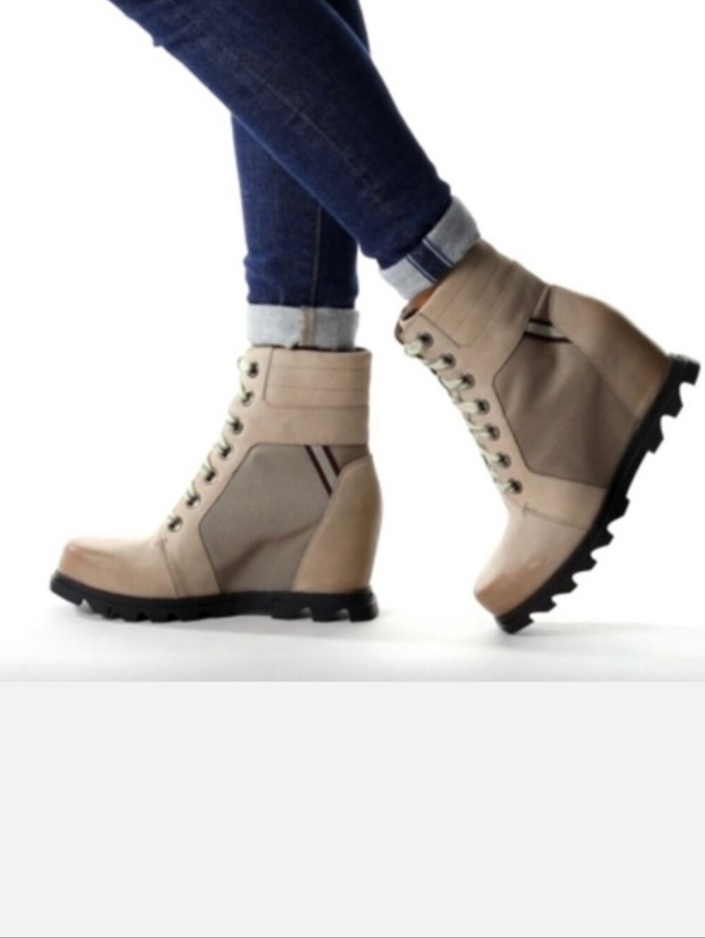 SOREL WOMEN'S JOAN OF ARCTIC WEDGE III LEXIE BOOTIE size 8.5